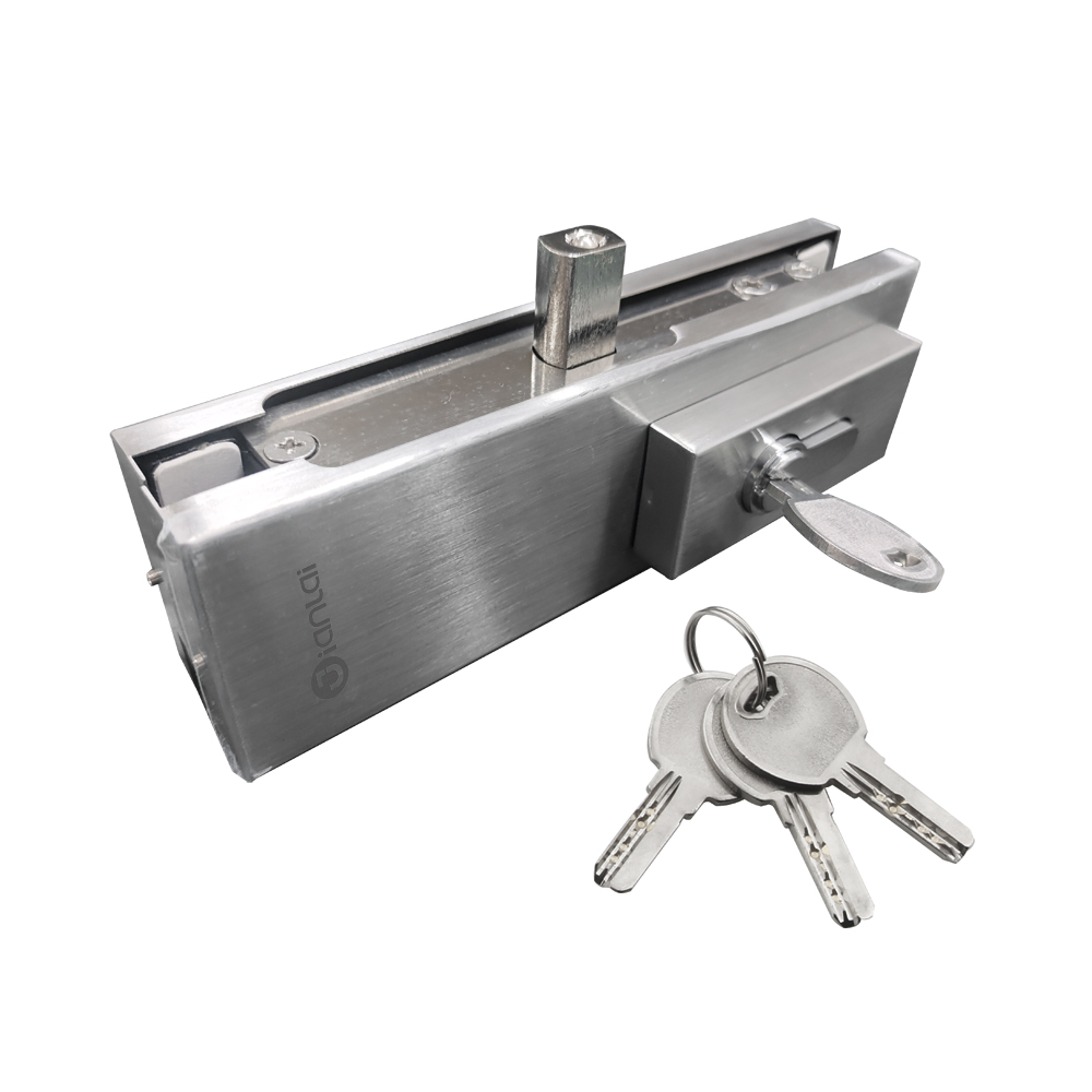 5개의 고급장교 열쇠를 가진 유리제 미닫이 문 튼튼한 바닥 자물쇠 헝겊 조각 이음쇠